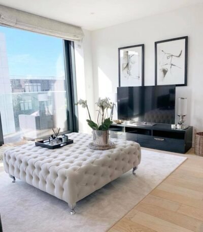 Deep Buttoned Luxury Footstool