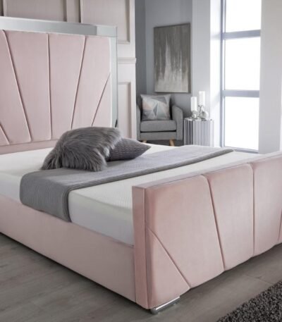 Olivia Mirror Headboard Bed