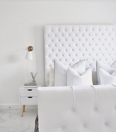 Royal Duchess Bed - white ottoman bed