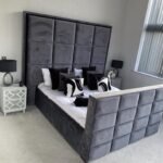 Upholstered Bed King Black