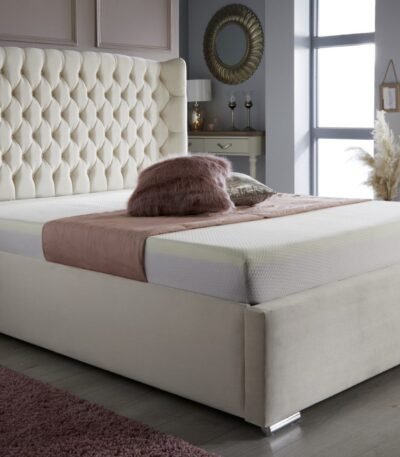 Bespoke Alyssa Buttoned Headboard Bed