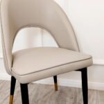 Astro Beige Leather Dining Chair