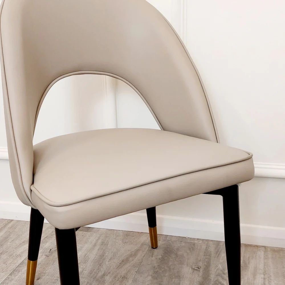 Astro Beige Leather Dining Chair